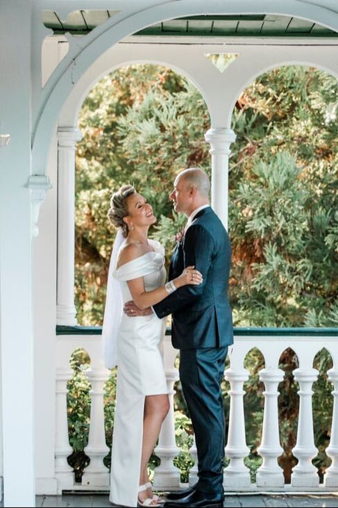 Bespoke wedding dress from Alter Me designed for Claire Franklin