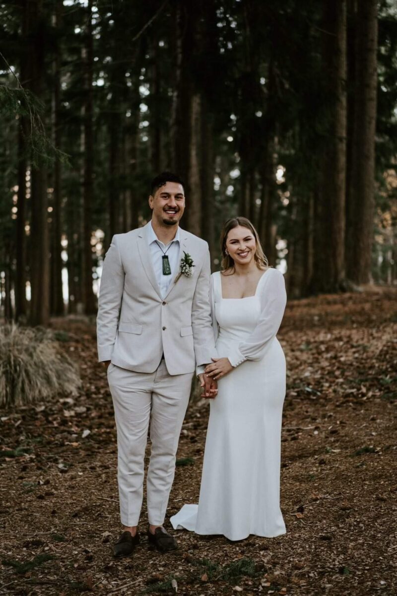 Bespoke wedding dress from Alter Me designed for Courtney Pocklinto