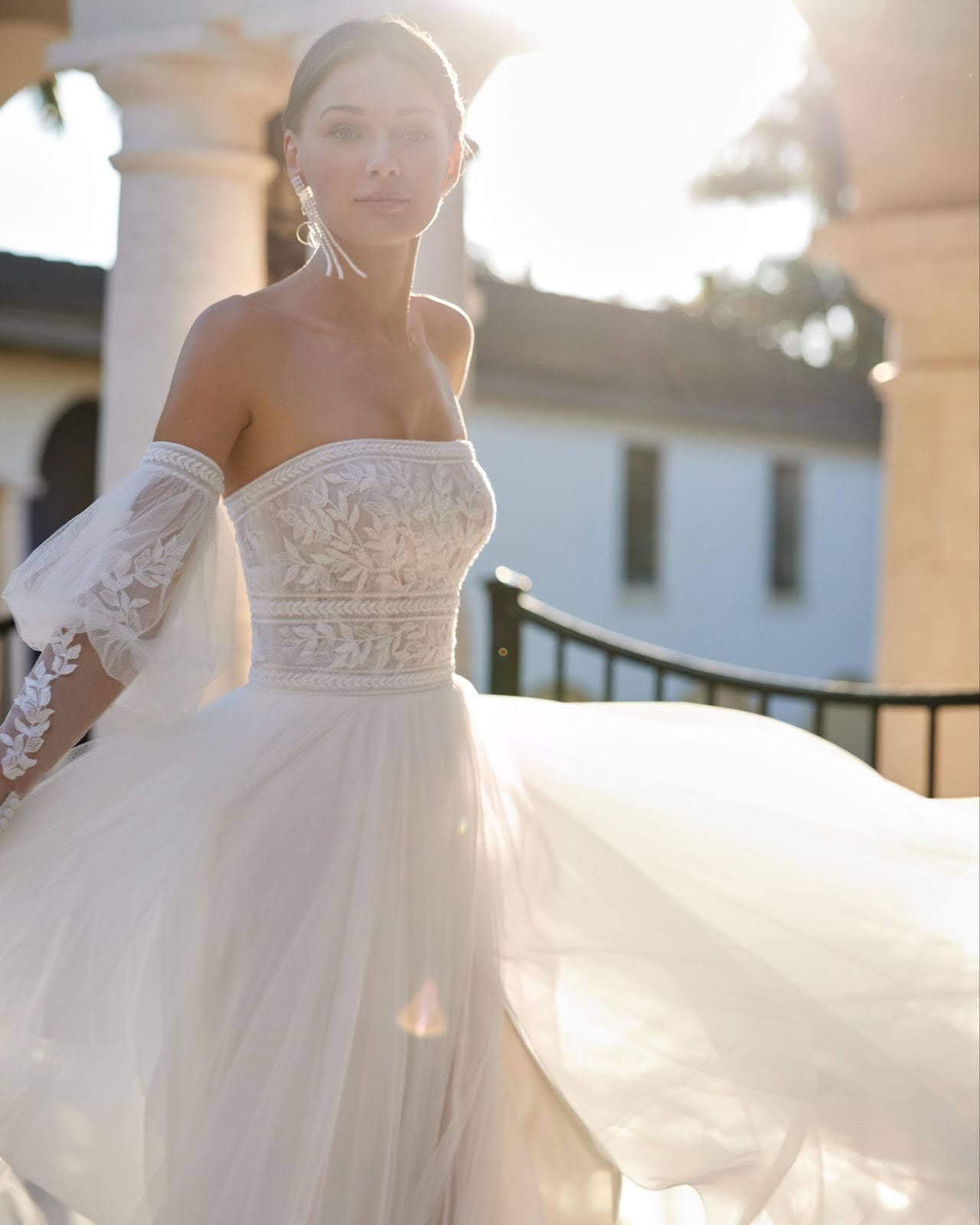 Long-sleeved Ball Gown