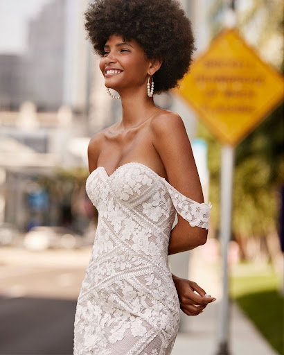 Strapless Wedding Dresses with Lace 