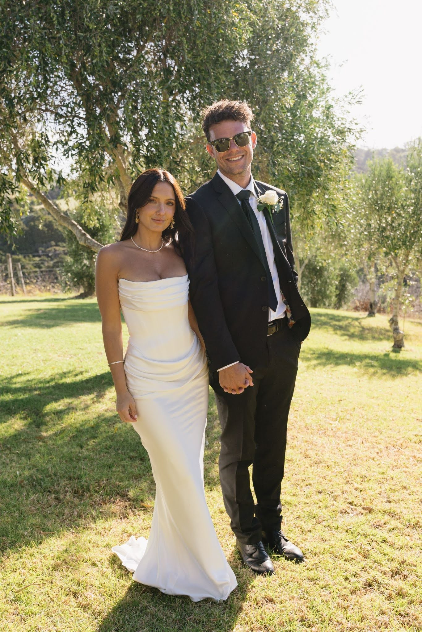 custom satin dress bridal gowns